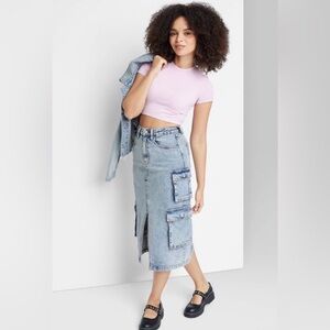 Women’s Wild Fable Denim Cargo Skirt